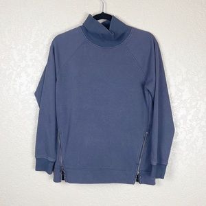Athleta blue turtle neck sweater